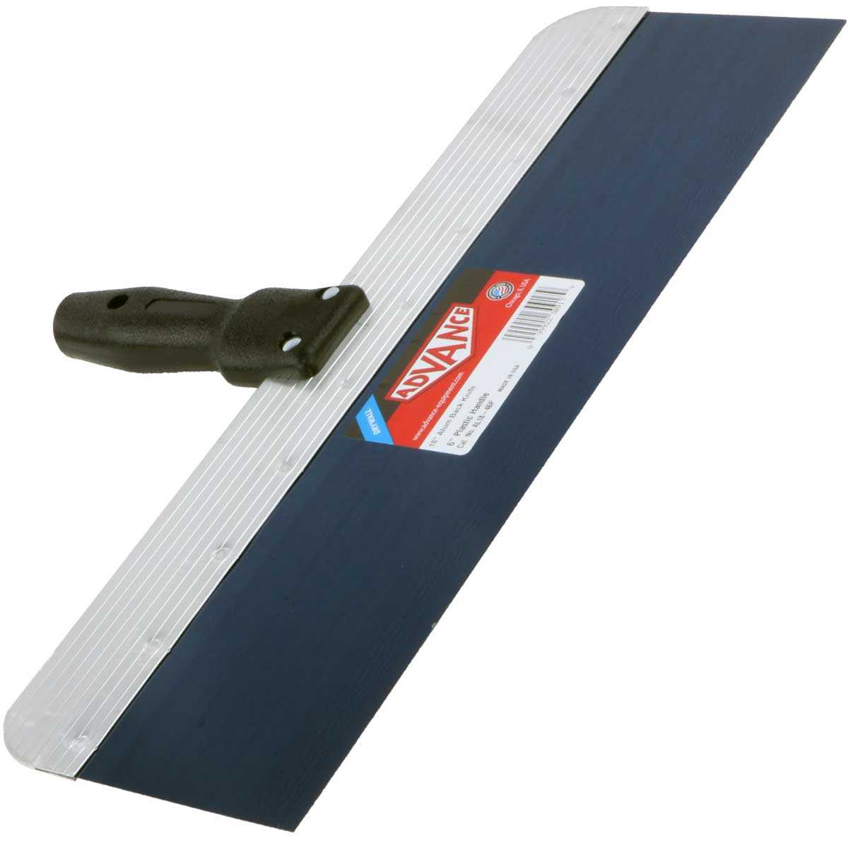 Advance 18" Wide Blade Drywall Taping Skimming Knockdown Blue Steel Knife